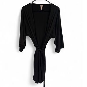 JOYSPUN Black Women's Robe Wrap - Intimates & Sleepwear